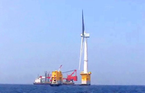 Самый большой в мире морской ветрогенератор установлен в Японии