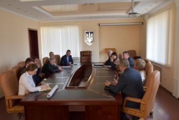 Рабочее совещание вице-мэра Черноморска Юрия Крука по берегоукреплению