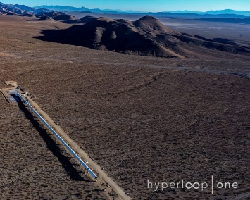 Тестовый трек Hyperloop в пустыне Невады