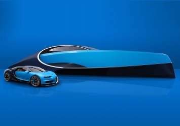 Bugatti показала водоплавающий гиперкар для олигархов