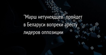 "Марш нетунеядцев" пройдет в Беларуси вопреки аресту лидеров оппозиции