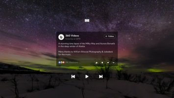 Facebook имеет VR-приложение для просмотра панорамных видео