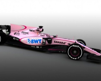 Болиды Sahara Force India F1 Team облачили в розовый цвет