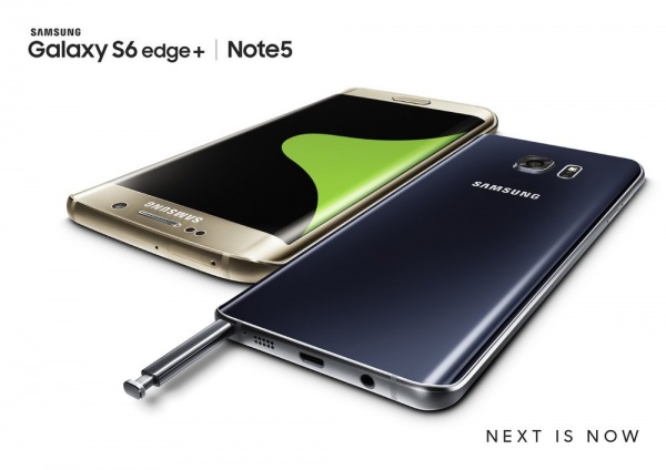 Samsung показала фаблеты Galaxy Note 5 и Galaxy S6 edge+