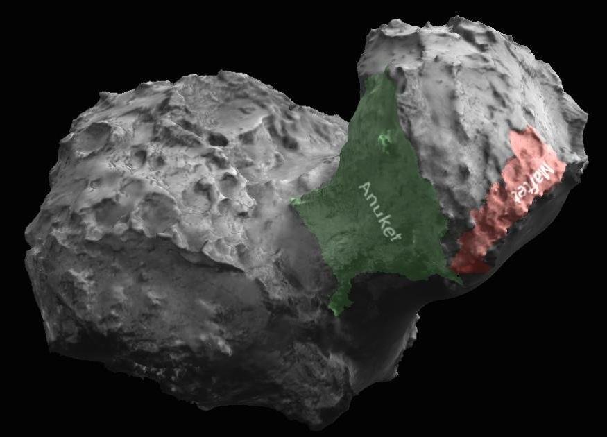 ESA создало первую трехмерную карту кометы (ФОТО)