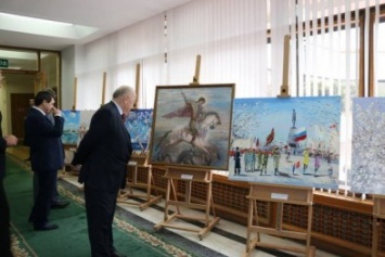 В Государственном Совете РК открылась выставка работ крымских художников «Крымская весна» (ФОТОФАКТ)