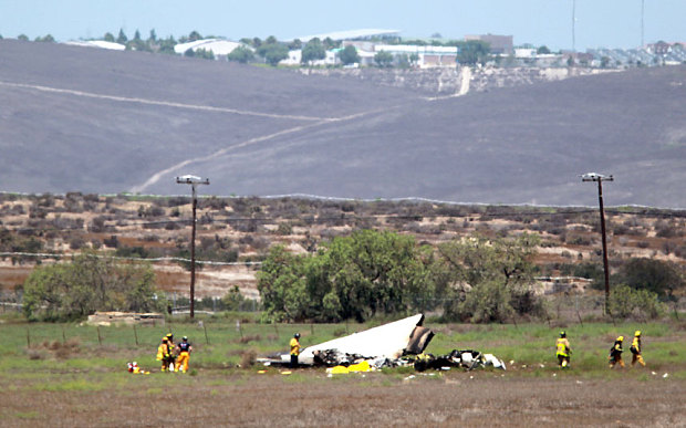 В небе над Сан-Диего столкнулись два самолета