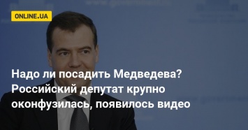 Надо ли посадить Медведева? Российский депутат крупно оконфузилась, появилось видео