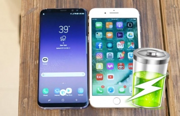 Samsung Galaxy S8 при сравнении с iPhone 7 впечатляет характеристиками, но не временем автономной работы