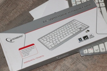 Gembird KB-6411BT-UA - металлическая беспроводная клавиатура в стилистике Apple