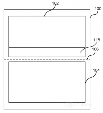 Microsoft патентует устройство с двумя дисплеями