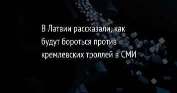 В Латвии рассказали, как будут бороться против кремлевских троллей в СМИ