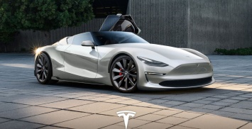 Опубликован новый рендер Tesla Roadster 2019