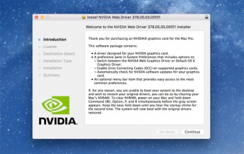 Nvidia выпустила драйвера под Mac для графических карт Pascal, включая самый мощный ускоритель Titan Xp