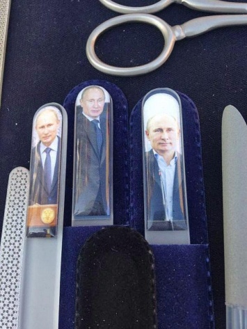 Маразм крепчает: в России начали изготавливать пилочки для ногтей с изображением Путина