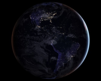 NASA опубликовало потрясающий вид ночной Земли из космоса