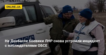 На Донбассе боевики ЛНР снова устроили инцидент с наблюдателями ОБСЕ