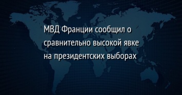 МВД Франции сообщил о сравнительно высокой явке на президентских выборах