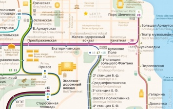 Одесский дизайнер разработал удобную карту трамвайных маршрутов