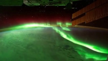 NASA показало на видео, как выглядит Северное сияние из космоса