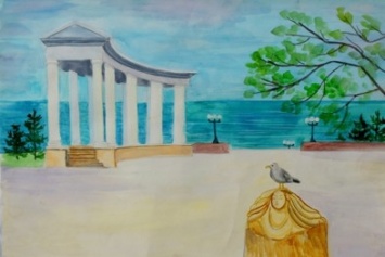 Юные художники Черноморска рисовали родной город