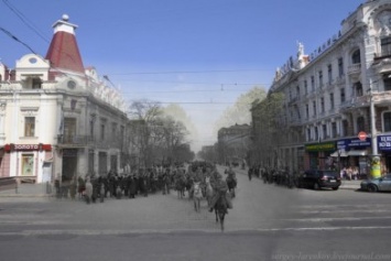 Фотоколлажи: Как выглядела Одесса в 1944 году (ФОТО)