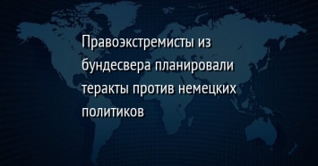 Правоэкстремисты из бундесвера планировали теракты против немецких политиков