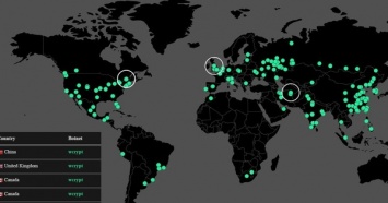 Составлена онлайн-карта заражения вирусом-вымогателем WCry