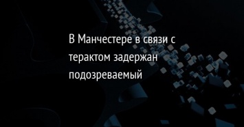 В Манчестере в связи с терактом задержан подозреваемый