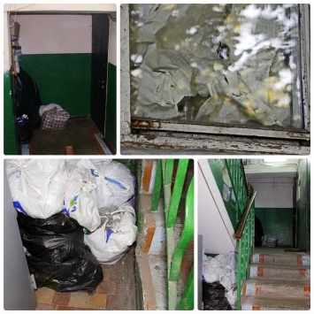 Жительница Днепра подбрасывает соседям мусор
