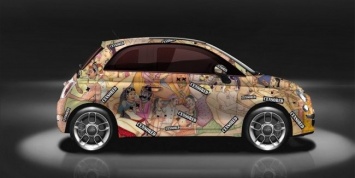 Кузов Fiat 500 покрыли иллюстрациями из «Камасутры»