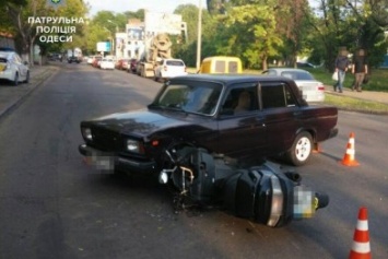 В Одессе водитель Жигулей серьезно травмировал мопедиста