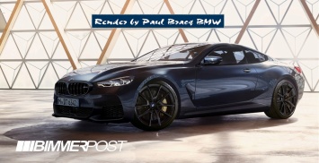 Представлен рендер «заряженного» купе BMW M8