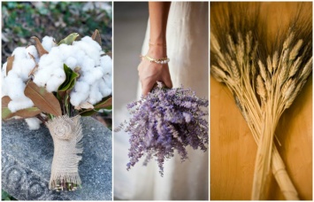 Не завянут: 10 свадебных букетов без цветов, которые станут изюминкой праздника