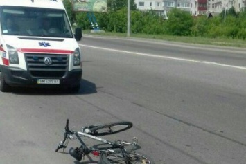 В Сумах произошло очередное ДТП с участием велосипедиста (ФОТО)