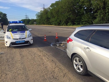 Запорожский общественник угодил в аварию из-за ямы