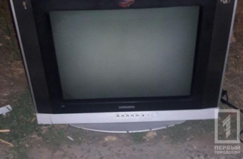 Полицейские поймали мужчину на краже телевизора
