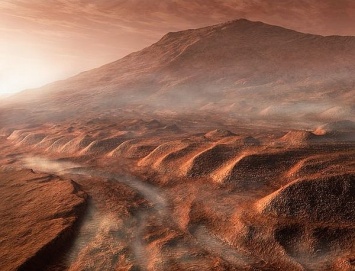 NASA опубликовало фото заснеженного Марса