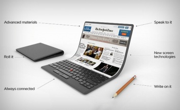 Lenovo представила новый футуристичный гнущийся ноутбук