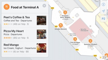 Apple Maps в iOS 11 получили навигацию внутри аэропортов и торговых центров