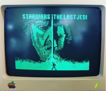 Трейлер «Звездных войн» воссоздали на винтажном компьютере Apple IIc [видео]