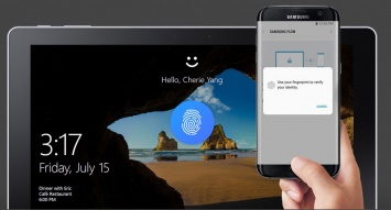 Пользователи смартфонов Samsung смогут разблокировать компьютер при помощи сканера отпечатков пальцев