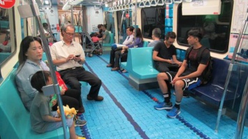 В Тайване появились "спортивные" вагоны метро (фото)