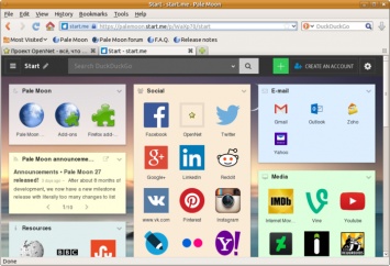Выпуск браузера Pale Moon 27.4