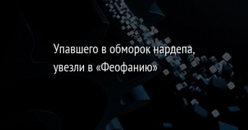 Упавшего в обморок нардепа, увезли в «Феофанию»