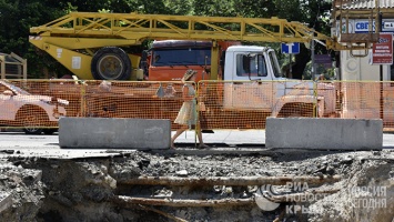 В конце недели в Симферополе приступят к финальной части ремонта ул. Толстого