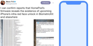 В прошивке Apple HomePod нашли упоминание лицевого сканера iPhone 8
