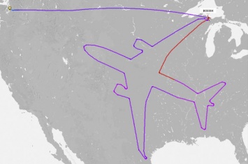 В небе над США нарисовали колоссальный «самолет мечты»