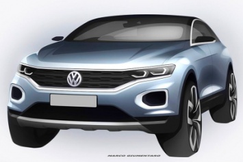 Серийный Volkswagen T-Roc показали на скетчах