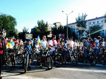 На Херсонщине прошел патриотический велопробег